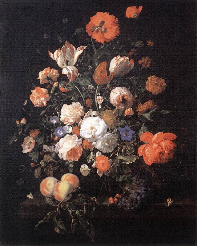 Rachel Ruysch A Vase of Flowers China oil painting art